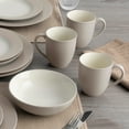 thumbnail image 3 of Noritake Colorwave Sand 16-Piece Rim Dinnerware Set, Service for 4, 3 of 7