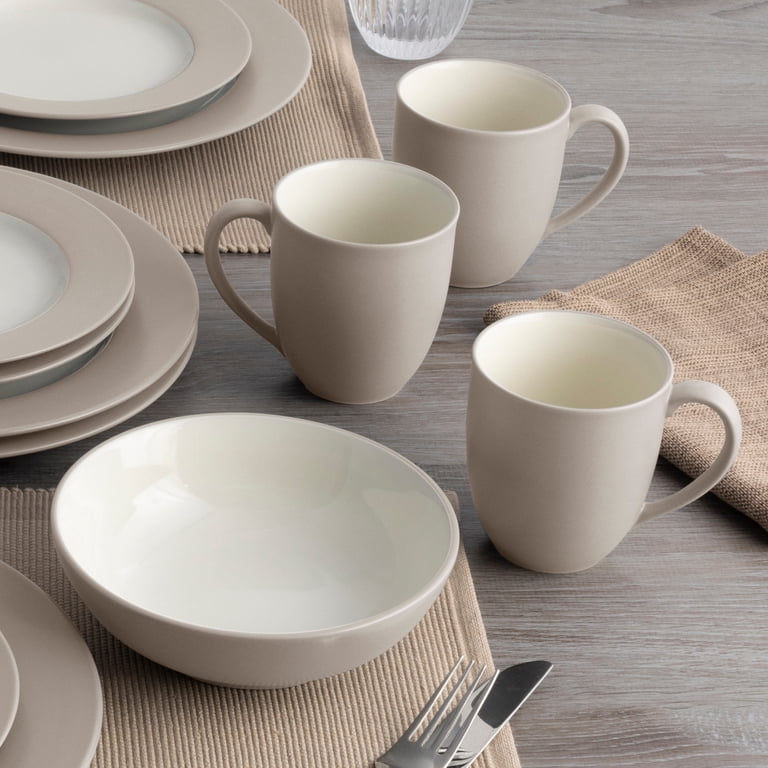 Noritake 『SAND PAINTING』　大きめ　中皿　5 Noritake Colorwave Sand 16-Piece Rim Dinnerware Set, Service for 4