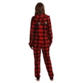 thumbnail image 4 of Just Love Adult Bodysuit with Animal Prints / Pajamas (Buffalo Plaid, XX-Large), 4 of 4