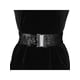 thumbnail image 4 of Cinturones anchos elásticos para damas INSPIRE CHIC con hebillas entrelazadas y decoraciones de lentejuelas brillantes para vestidos en negro, 4 of 6