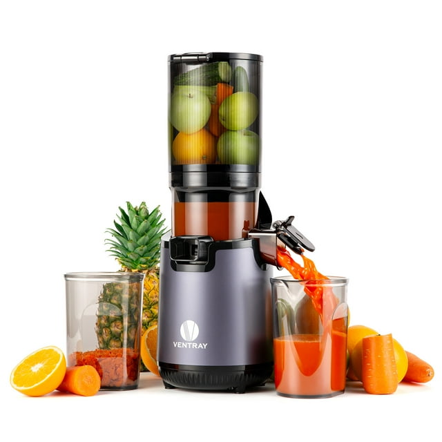 Refurbished - Ventray Slow Masticating Juicer Cold Press Juicer with 5.1" Extra Large 130mm Wide Feed Chute