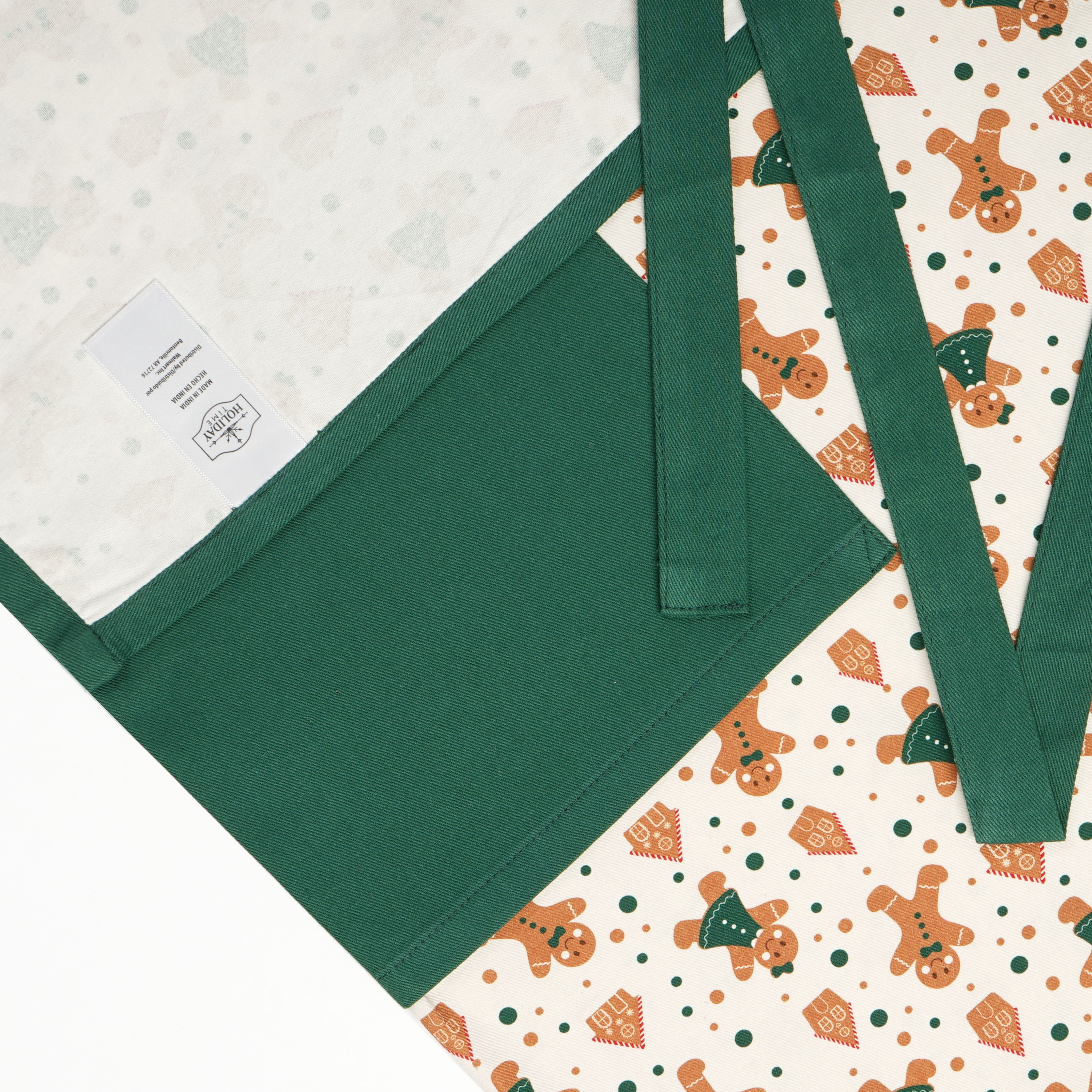 Holiday Time Christmas Gingerbread Apron – Festive Holiday Baking Apron