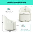 thumbnail image 3 of Linsy Home 360° Swivel Accent Chair Set of 2 with Hidden Storage, Modern Upholstered Barrel Chair for Living Room, Beige, 3 of 11