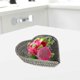 thumbnail image 3 of Heart Shape Fruit Plate Desktop Sundries Basket Household Refreshment Plate, 3 of 4