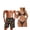 Black Pineapple, variant on Couples Matching Swimsuit Hawaii Palm Trees Sexy Bikini Sets for Women 2 Piece V Neck Halter Back Self Tie Bathing Suits & Men's Swim Trunks Lightweight Board Shorts