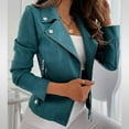 thumbnail image 5 of ZJXFGS Women's Western Jackets Trendy Outfits 2025 Fall Zip Up Cropped Jakcet Coat for Women Green 2XL, 5 of 8