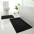 thumbnail image 1 of Alfombra de baño HOMEIDEAS, 2 piezas, supersuave y absorbente, antideslizante, 1 of 8