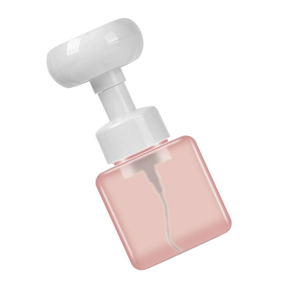 Botella de jabón con bomba para lociones espumosas, botella recargable con bomba de flores, cabeza de jabón, champú, botella vacía cosmética Suministros de limpieza para el hogar rosado Escribe un Bewildely HA006898-04