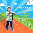 thumbnail image 4 of HOVERSTAR Trottinette pour Enfants, Roues et Pédale Lumineuses à LED, 3 Hauteurs Réglables (27, 29, 31 Pouces) Convient à Plus d'Âges d'Enfants, 4 of 6