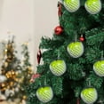 thumbnail image 2 of Christmas Ornaments, 6pcs Green Apple Shaped Christmas Balls Fruit Style Tree Hanging Decorations Holiday Home Party Ornament for Festive Scene Decor 2025 Trend Collection, 2 of 9