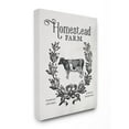 thumbnail image 2 of The Stupell Home Decor Collection Homestead Farm Family Farmhouse Crest Cow with Wreath Stretched Canvas Wall Art, 30 x 40, 2 of 5