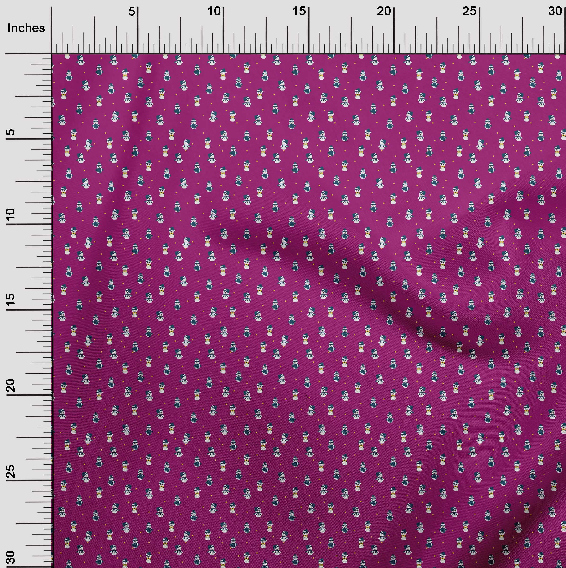 oneOone Cotton Poplin Purple Fabric Christmas Dress Material Fabric Print Fabric By The Yard 42 Inch Wide