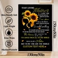 thumbnail image 5 of Mothers Day Birthday Gifts for Mom, Flannel Throw Blanket to My Mom from Daughter Son Soft Blanket Mothers Gift for Sofa Travel Bedding YR001, 5 of 5