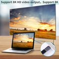 thumbnail image 4 of HAHDAXIA USB C Magnetic Adapter,24 Pins Type C Connector Support Thunderbolt 4,USB4.0, PD 100W Charge,40Gb/s Data Transfer,8K Video Output Compatible with MacBook and More USB C Devices(Strai, 4 of 7
