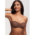 thumbnail image 2 of Women's Mesh Strapless Bra Sheer Unlined See Through Underwire Bras Plus Size, 2 of 4
