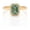Rose Plated, variant on Emerald Cut Moss Agate Ring, Diamond Halo Ring, 925 Sterling Silver Wedding Ring, Anniversary Ring, Statement Ring, Engagement Ring.