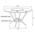 thumbnail image 4 of Abby Round 54-inch Lazy Susan Dining Table White High Gloss, 4 of 4