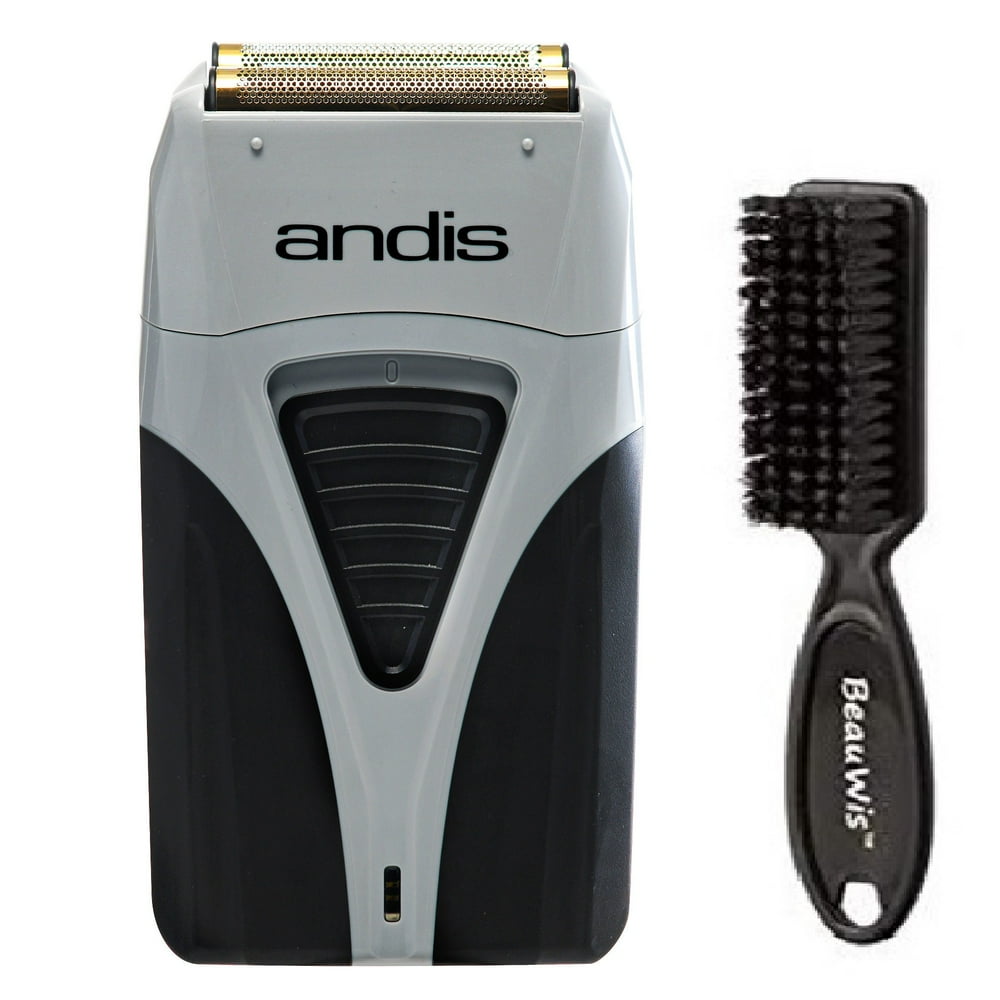 Andis Cordless Profoil Lithium Plus Titanium Foil Shaver with BeauWis Blade Brush