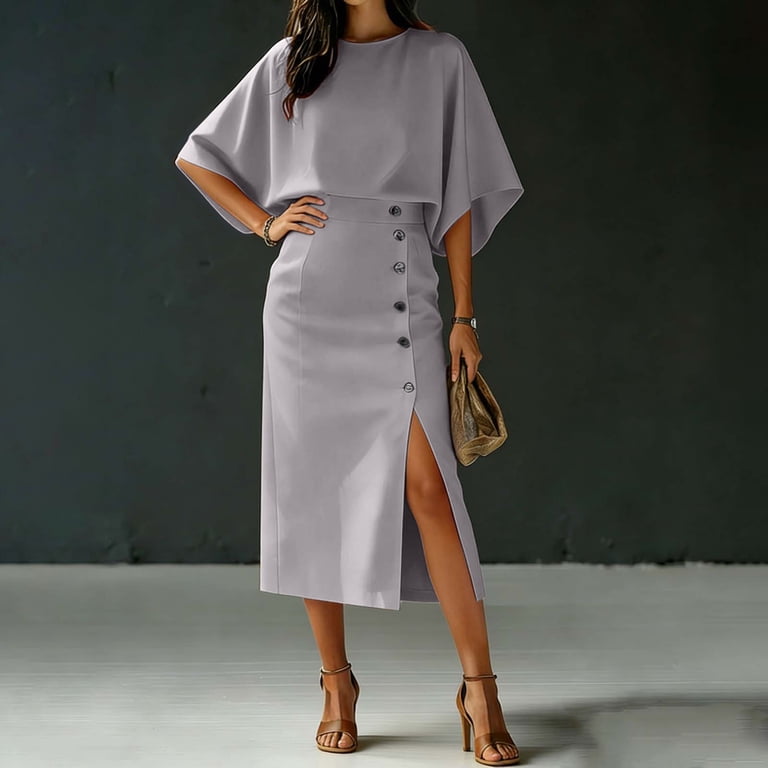 bodycon midi dress casual outfit Plcasen Women's 2 Piece Outfits Summer Short Sleeve Party Dresses Size:Black Machine wash cold Event_Holiday Making Waves – oh_anthonio