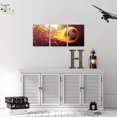 thumbnail image 3 of Hieng Football Wall Hieng Soccer Ball Fire Goal Canvas Picture Sport Theme Painting Prints for Boys Bedroom Office Football Club Wall Decor Framed, 3 of 6