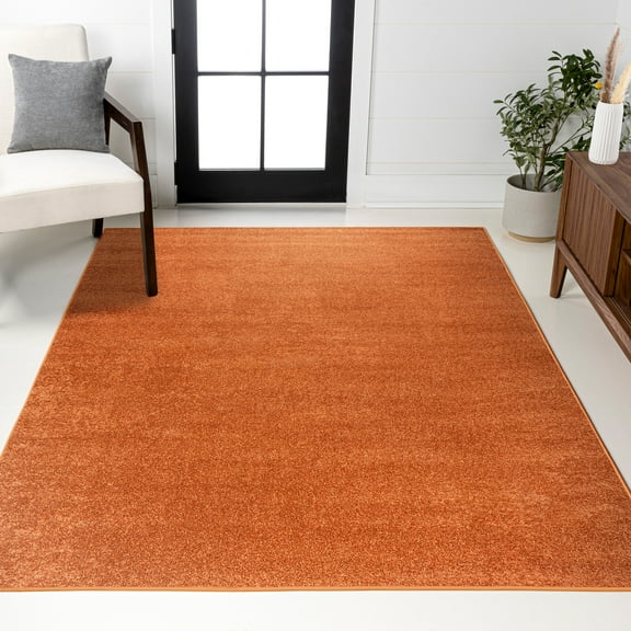 JONATHAN Y SUPERSOFT 3 x 5 Area Rug, Haze - Orange, SEU100M-3