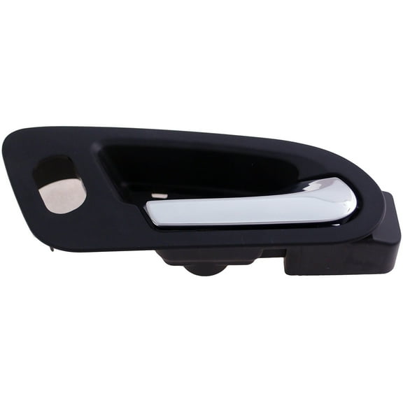 Dorman 82646 Rear Passenger Side Interior Door Handle for Specific Chevrolet / Saturn Models, Chrome Lever; Black Housing
