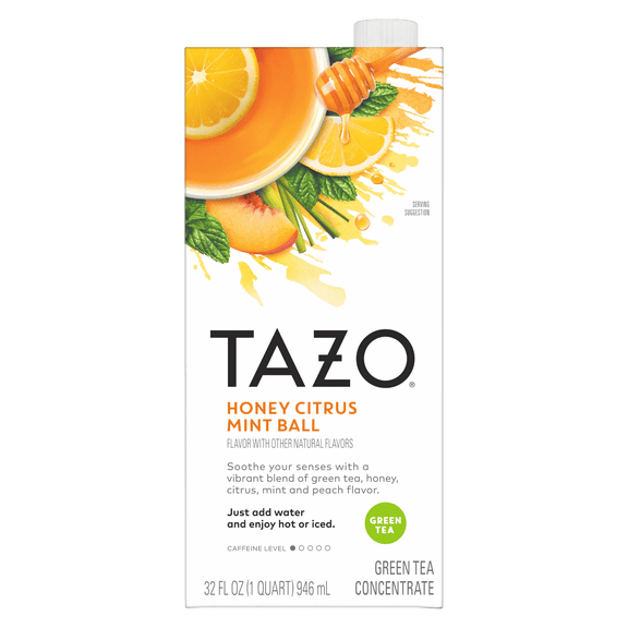 TAZO Honey Citrus Mint Ball Green Tea Liquid Concentrate 32 fl oz