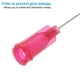 thumbnail image 4 of 25 agujas de dispensación, 52 piezas de 1.5 pulgadas, agujas de dispensación de punta roma industrial con bloqueo Luer para rellenar tintas líquidas, adhesivos, aceites, rojo, 4 of 7