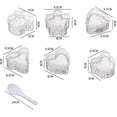 thumbnail image 2 of Sushi Mold, 6pcs Rice Ball Mold and Rice Spoon, Kawaii Rice Ball Mold, Kids Lunch Box DIY Non-stick Rice Ball Mold, 2 of 5