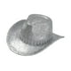 thumbnail image 4 of Sombrero de vaquero, elegante accesorio para la cabeza, transpirable, estilo vintage, gorra vaquera. Plata, 4 of 9