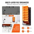 thumbnail image 3 of VEVOR File Wall Rack Mesh Wall File Holder 1-Piece 10 Pockets for Office/School, 3 of 9