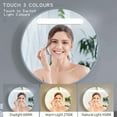 thumbnail image 3 of Vanity Lights for Mirror Wireless Makeup Light, Adjustable Color Brightness & Angle Lighting, Rechargeable Touch LED 3 Colors, Stick on for Bathroom, 3 of 7