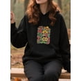 thumbnail image 3 of Graphic Taco Hoodie Hoodie for Men and Women, Unisex Pullover Hooded Sweatshirt, Comfortable Cotton Poly Blend, Casual Streetwear Outfit, 3 of 5