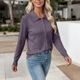thumbnail image 2 of Livrdious Womens Lightweight Cardigan Sweater Long Sleeve Button Down Knit Cardigan with Lapel Collar, 2 of 6