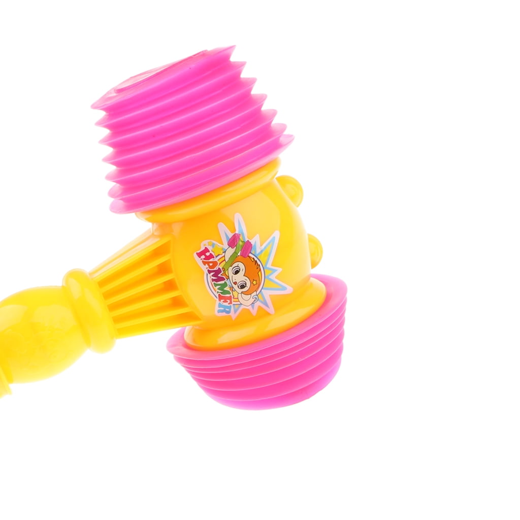 10.2 Inch Plastic Plastic Squeaky Hammer Whistle Musical Toy for Kids Baby 