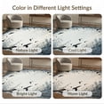 thumbnail image 7 of ODIKA 8'x10' Washable Area Rug Crow Flying Gothic Raven Flock Boho Botanical Frame Mystical for King Size Bedroom Under Bed, Master Suite, Non-Shedding, Easy Care, 7 of 7