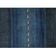 thumbnail image 1 of Ahgly Company Indoor Rectangle Contemporary Blue Abstract Area Rugs, 2' x 3', 1 of 6