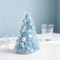 thumbnail image 5 of DIY Beaded Christmas Tree Kit, Sparkling Holiday Craft Set with Pearls, Crystals & Beads, Handmade Christmas Decoration for Adults, Blue, 5 of 5