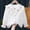 White, variant on Bnwani Toddler Shirts Long Sleeve Cotton White Lapel Thin Casual Solid Tops Size 4-5T