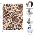 thumbnail image 4 of Beige and Brown Leopard Pattern Blanket,Comfortable Soft Flannel Throw Blanket,All Season,Warm Lightweight Blankets for Sofa Bed Couch Living Room Chair,30"x40", 4 of 4