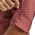 thumbnail image 3 of Wrangler Men's Solid Long Sleeve Button-Down Performance Western Shirt Red Large, 3 of 5