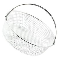 Multi-Purpose Air Fryer Basket with Handle Air Fryer Food Basket Stainless Steel Round Mesh Frying Basket Air Fryer Accessory