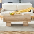 thumbnail image 3 of Newest Modern Simple Light Wood Texture Mdf Coffee Table - 43.3"X21.6"X17.2" Practical Model for Any Living Room Or Apartment, 3 of 10