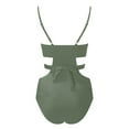 thumbnail image 4 of Baqcunre Swim Suits for Women 2024, Women Wrap Cut Out One Piece Swimsuit Bathing Suit Swimwear High Waist Monokini, One Piece Swimsuit Women, Bikini Sets for Women Army Green L, 4 of 6