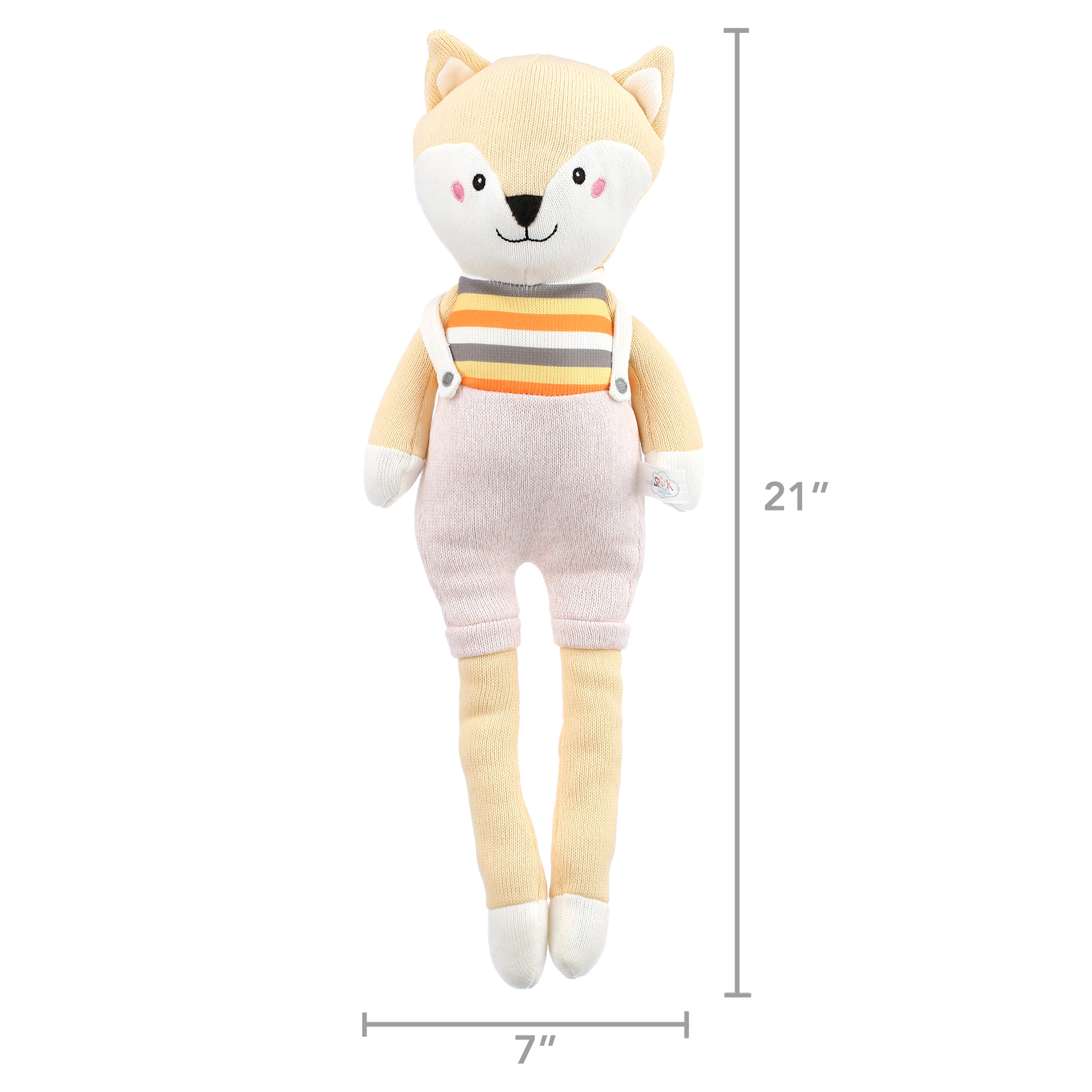 Spark Create Imagine Plush Knit Fox Stuffed Animal