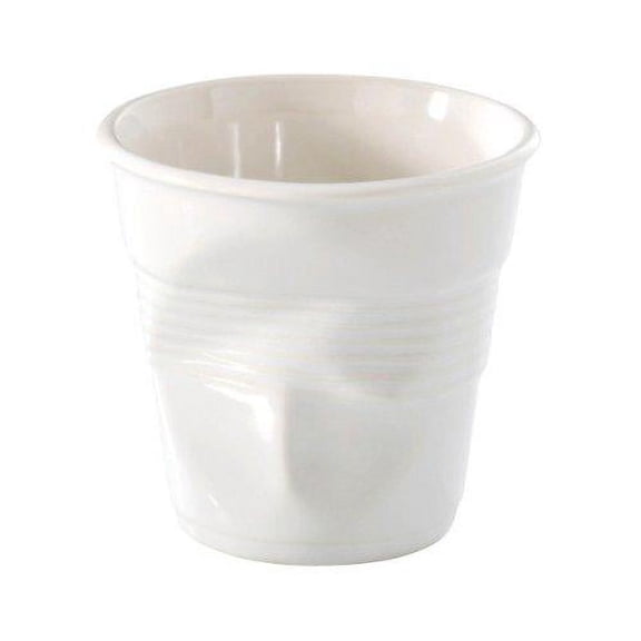 Espresso Crumpled Coffee Cup White Set of 6