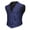 Blue, variant on Men's Victorian Christmas Vest Collarless Paisley Steampunk Waistcoat Single Breasted V-Neck Suit Vests