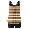 thumbnail image 5 of Trajes de baño tankini para mujer Trajes de baño de dos piezas con espalda de tiras y estampado conservador para mujer Traje de baño de dos piezas para mujer, 5 of 5