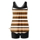 thumbnail image 5 of Trajes de baño tankini para mujer Trajes de baño de dos piezas con espalda de tiras y estampado conservador para mujer Traje de baño de dos piezas para mujer, 5 of 5