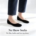 thumbnail image 5 of DOVACKA Women's 3/8-Pack No Show Liner Socks, Ultra Low Cut Cotton Non-Slip for Flats Loafers Heels, Size 6-11, 5 of 7